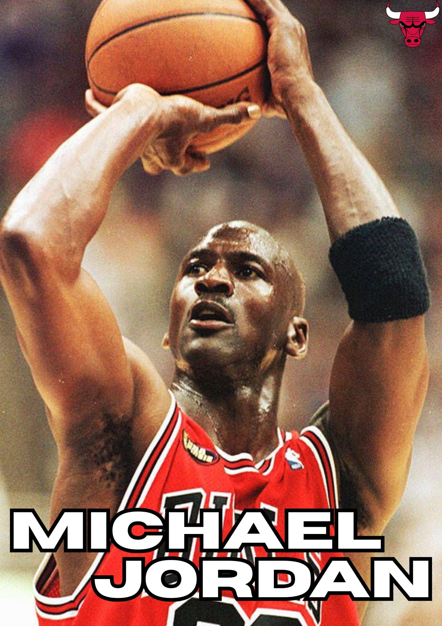 Plakat Michael Jordan - A4 (z ramką)