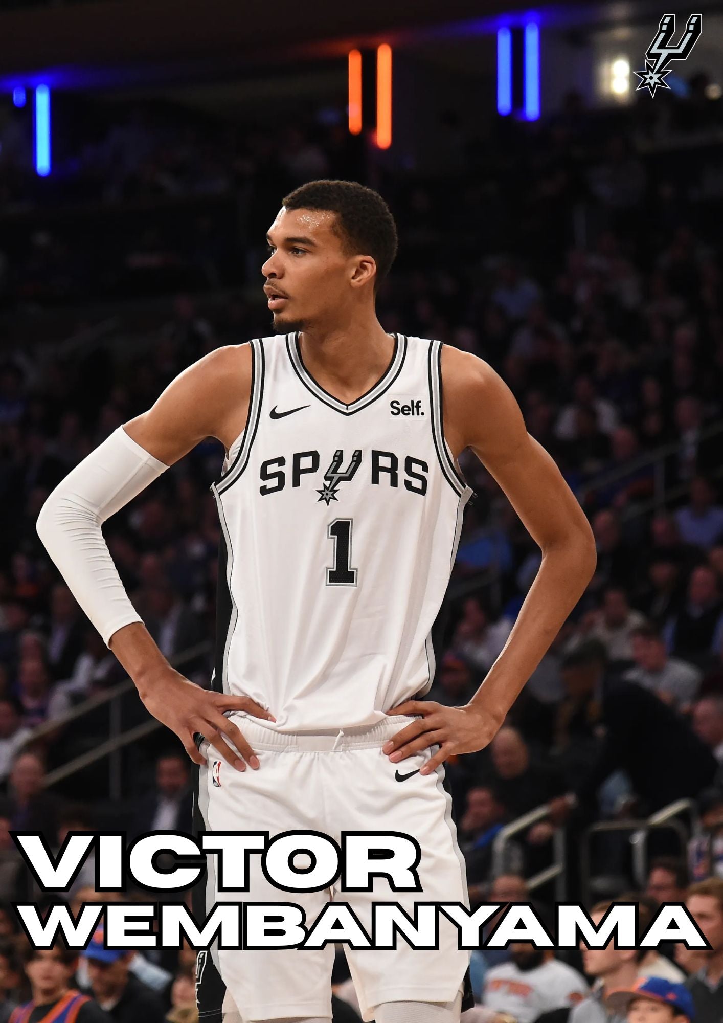 Plakat Victor Wembanyama – A4 (z ramką)