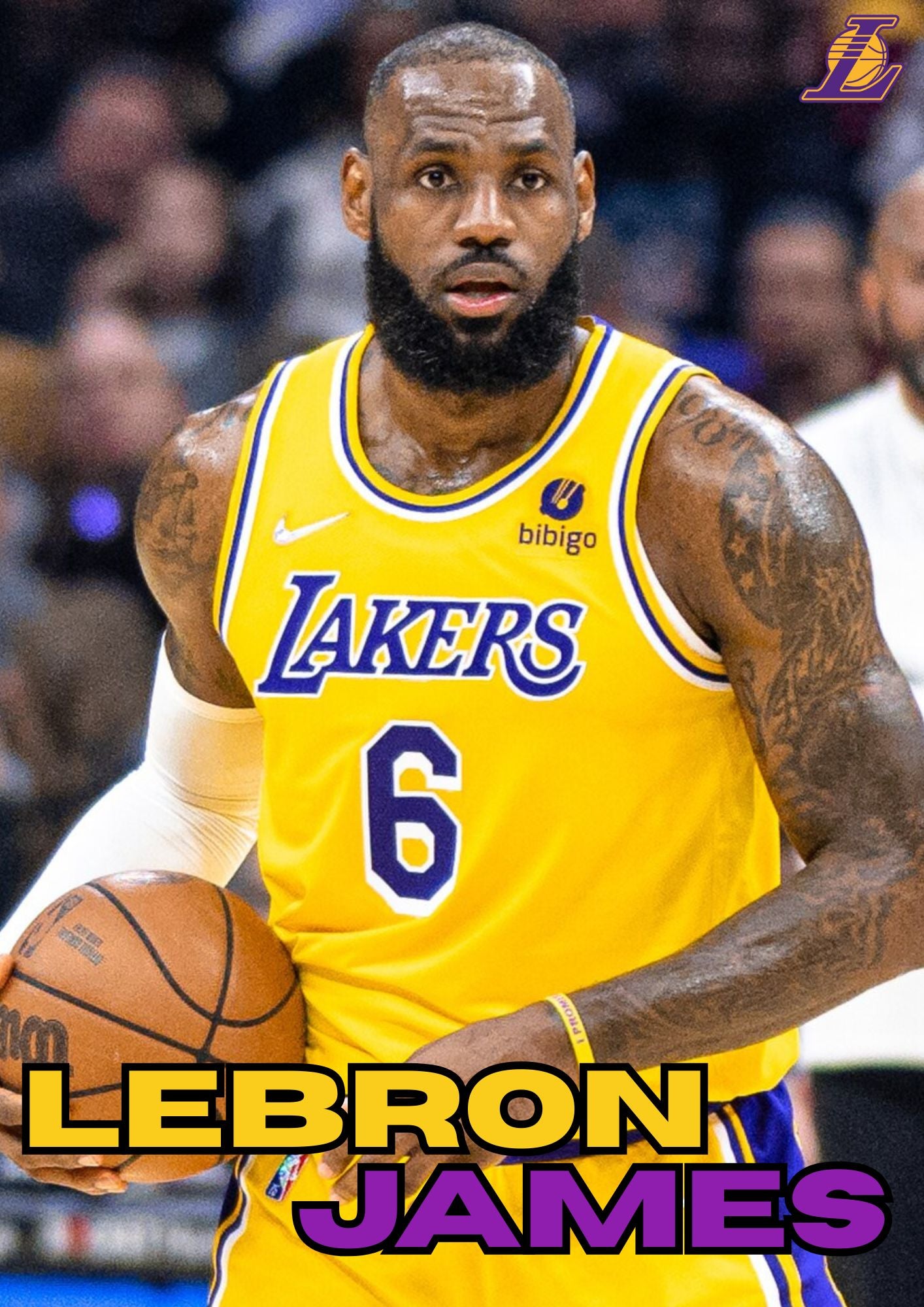 Plakat Lebron James - A4 ( z ramką)